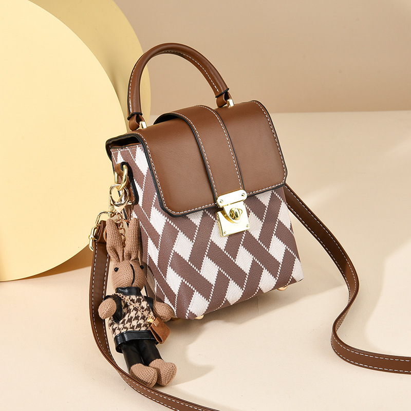 Mobile Phone Bags, New Women's Bags, Autumn And Winter Crossbody Bags, Small Shoulder Bags, Niche Plaid Small Square Bags, Simple And Fashionable._voghion.com