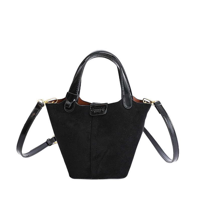 Retro Maillard marrón esmaltado bolso mujer 2025 nuevo otoño invierno versátil bolso de mochila bolso de cubo de mano image 6