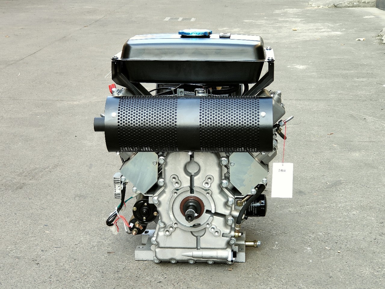 Double-cylinder V-type air-cooled diesel HD2V92F displacement 997cc16kw hydraulic pump station Marine harvester Hua slip