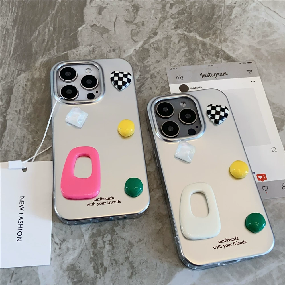 Трёхмерный совместимый iPhone 16, чехол для телефона с камнем, 16 Pro Max, стиль высокого качества