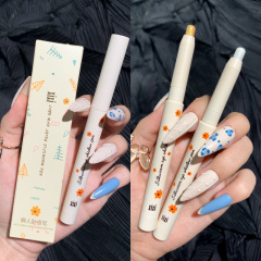 xixi Lazy Silkworm Pen, Pearlescent White Eyeshadow Pen, Silkworm Pen, Eye Makeup Gel Pen with Flashing Tears, Silkworm Pen D-401
