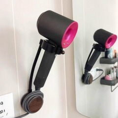 吹风机支架解放双手电线收纳神器免打孔卫生间置物架壁挂收纳架