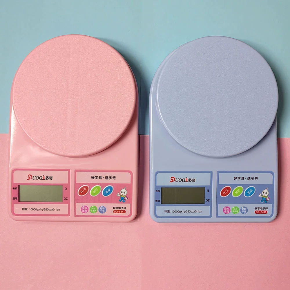 Duqi 8441 обучающие цифровые весы, маленькие бытовые кухонные весы, второй и третий класс, математика, обучение граммам и килограммам, учебные пособия