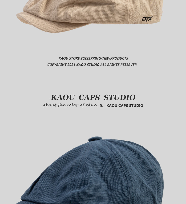 Nuovo cappello giapponese retrò, berretto reversibile a becco d'anatra per uomo, cappello da giornalaio color cachi, basco alla moda, cappello da pittore_voghion.com