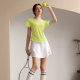 Badminton Suit Women's Short-sleeved Quick-drying T-shirt Ice Silk Tennis Skirt Fitness Clothes Yoga Morning Runner Sportswear