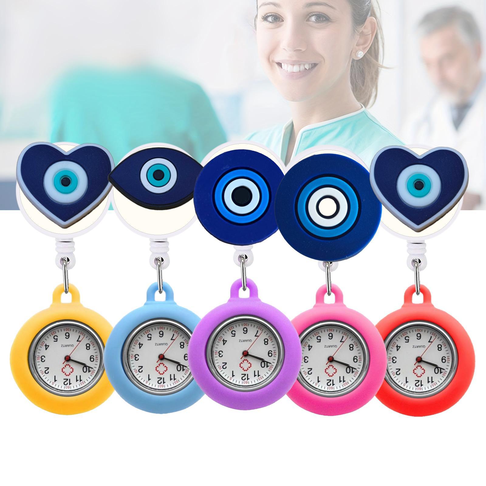 Amazon Devil's Eye Series Wall Watch Patch Xiyin Medical Special Pocket Watch Student Exam Pocket Watch Chest Watch Can Be