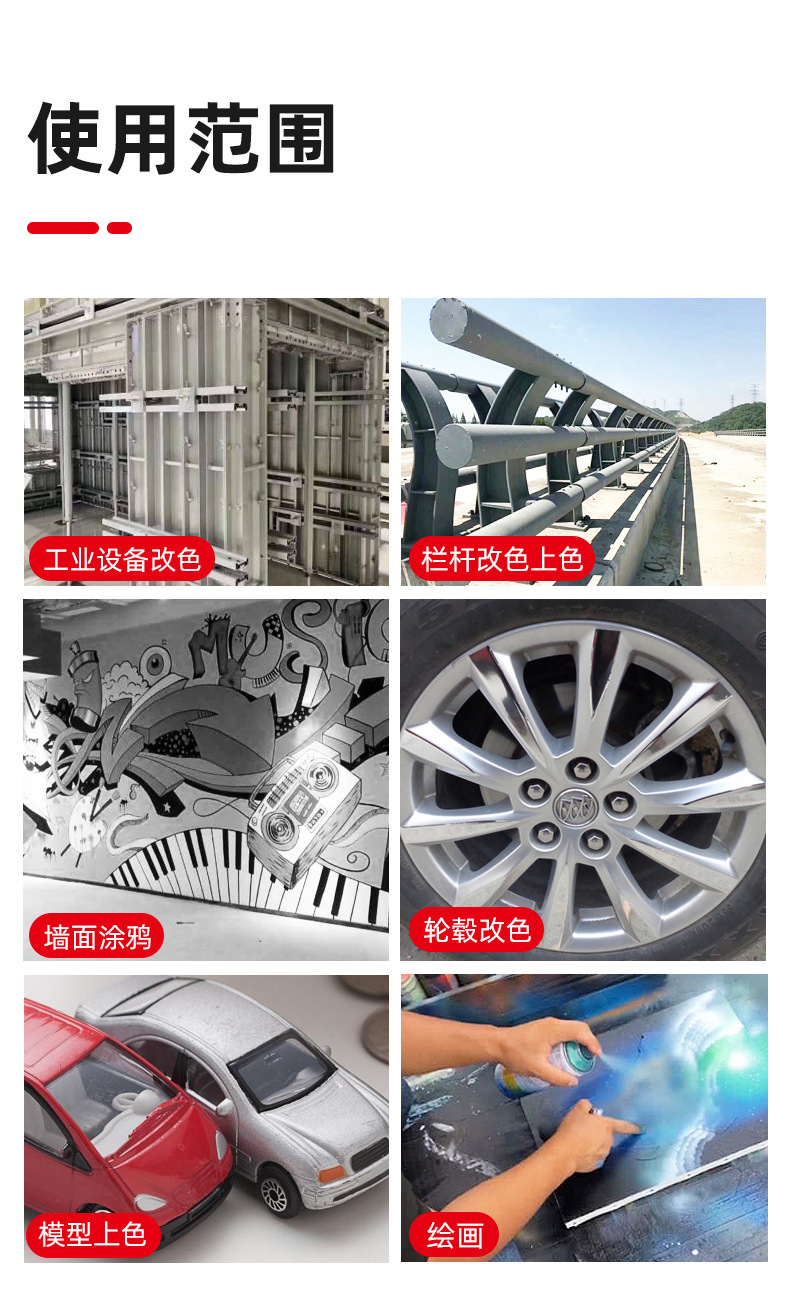 Sanhe Self-Painting Wheel Hub Touch-Up Paint Color Change Car Repair Ral7016 National Standard Color G10 Aircraft Gray Gy09 Spray Paint