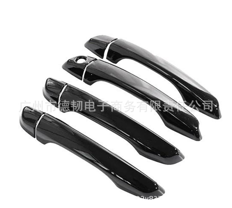 Suitable for 14-23 Citroen Citroen C4 bright black handle sticker Picasso door handle
