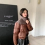 拼色立领加厚冬季羽绒服