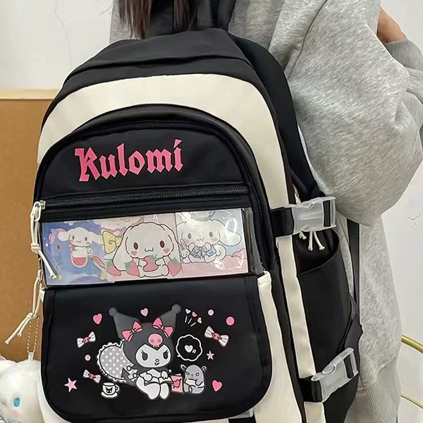 Милый популярный рюкзак coolomi с принтом, украшение для карты, Студенческая сумка для учеников начальной и средней школы, школьный рюкзак, Большой рюкзак