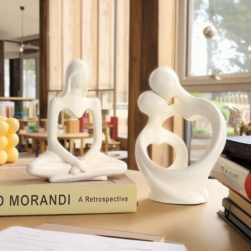 Современное творческое искусство чувство минималистичный абстрактный смола персонажей ремесла украшение светло-роскошная гостиная украшения дома