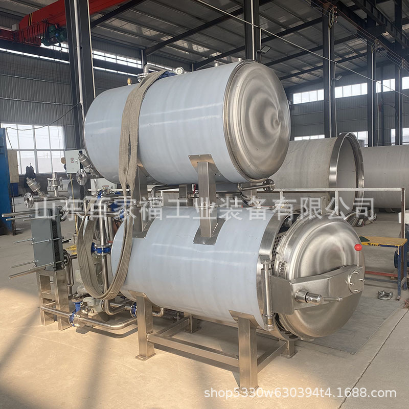 全自动早餐粥杀菌锅 迁西冰栗喷淋式杀菌锅 商用多功能熟食杀菌锅