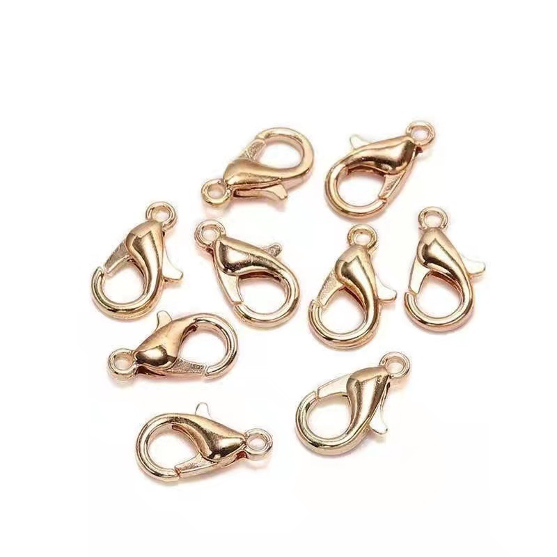 12mm aleación de zinc 302 hebilla de la langosta DIY accesorios de la joyería hebilla de la pulsera del collar de la hebilla al por mayor de ventas directas de la fábrica