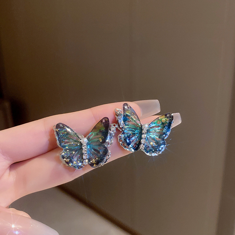 Temperamento de pendientes verdes pendientes ligeros lujosos de alto nivel sensación de pendientes zircon flores joyas geométricas al por mayor fábrica