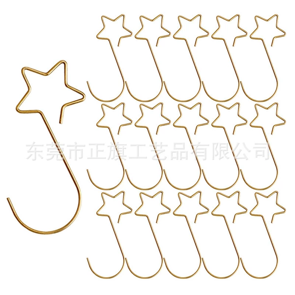 1.0*50mm gold star shape 20 pieces/pack