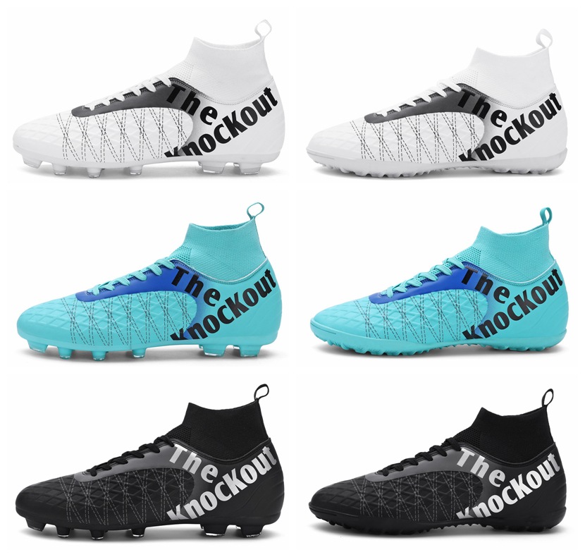 23 transfronteriza 31-48 zapatos de fútbol de tamaño largo y corto clavo alto-top adulto estudiante competencia zapatos de entrenamiento zapatos de fútbol