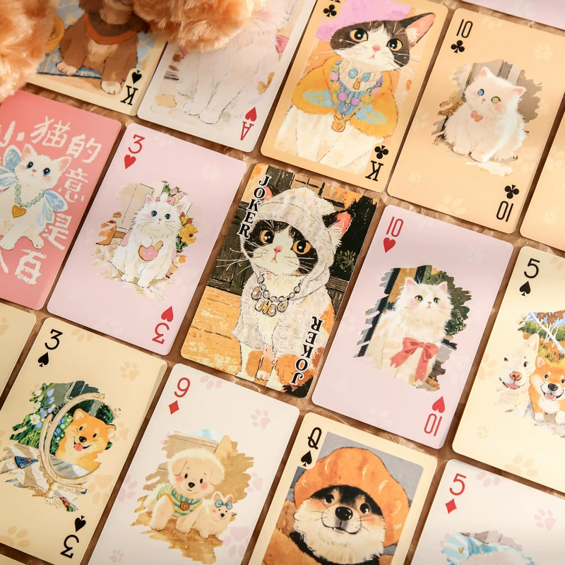 Г-н Бумага Милый Пей Покер Карты Meng Meng Вечеринка Оригинальная личность Высокая ценность игральных карт