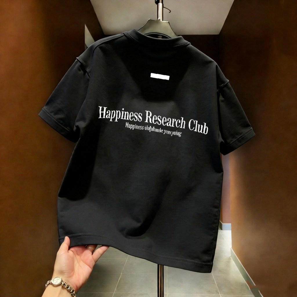 T-shirt à manches courtes grande taille 100 % coton, coupe ample unisexe, tendance et stylé, idéal pour l'été et Instagram._voghion.com
