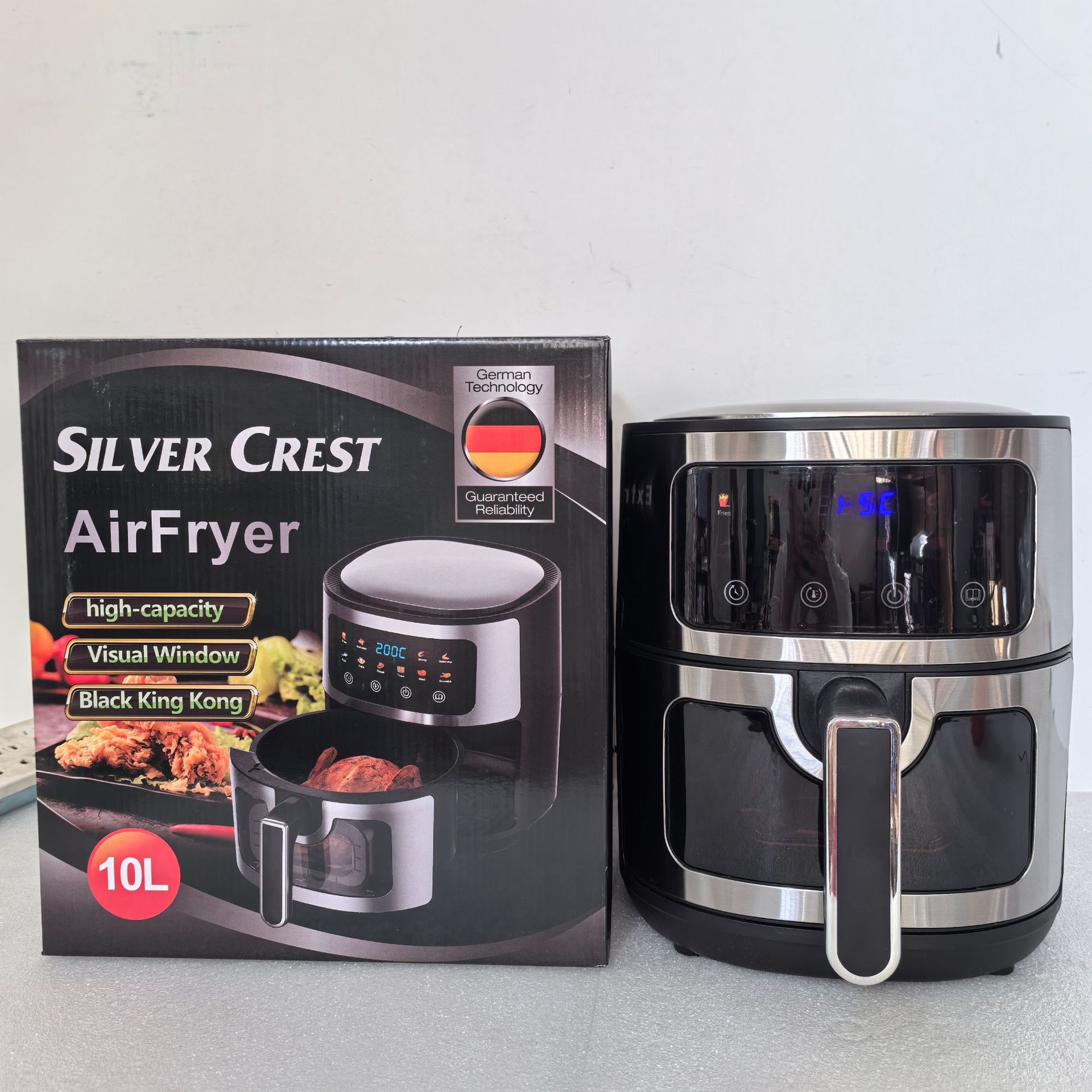 8L 메탈 시스루 에어프라이어