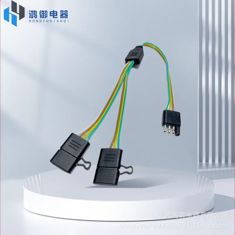 叉车12v SAE插头电缆适配器4针低压夹保险丝太阳能连接器快速断开