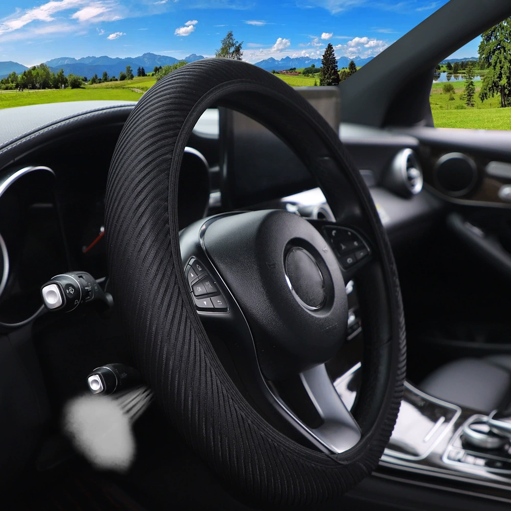 Нет внутреннего круга дышащего всасывающего пота полосатая сетка новая эластина рулевого руля чехол для автомобиля через границу Amazon AliExpress