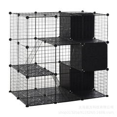 35*35cm方形铁网DIY猫笼子拼装狗笼子多用途网格片宠物围栏卡扣