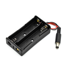 18650电池座储物盒7.4V 2X带直流头移动电源盒 2节带DC头电池容器