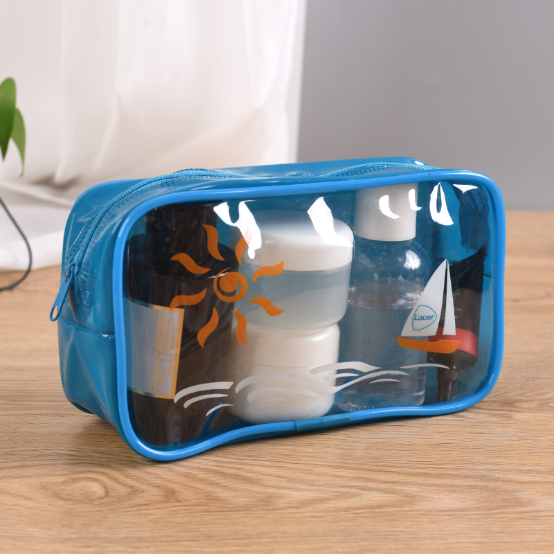 旅行收纳包pvc防水化妆品袋简约随身携带收纳袋定 制日用品收纳袋