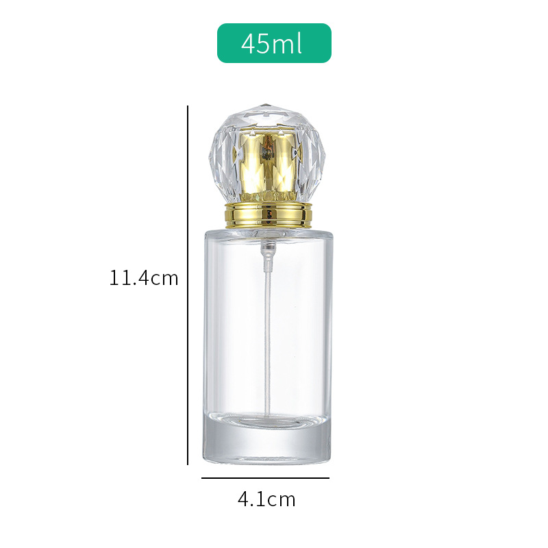 50ml botella de perfume portátil botella de perfume de especificación múltiple botella cosmética botella de perfume avanzada botella vacía de vidrio