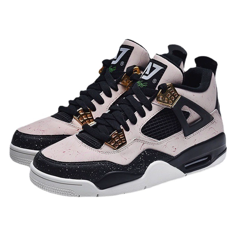 Putian обувная фабрика AJ4, высокое качество, оптовая продажа, трансграничная Баскетбольная обувь, мужская обувь, высокие желтые электрические Материнские большие Парижские кроссовки