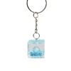 Three dimensional square crystal, pendant, brand keychain