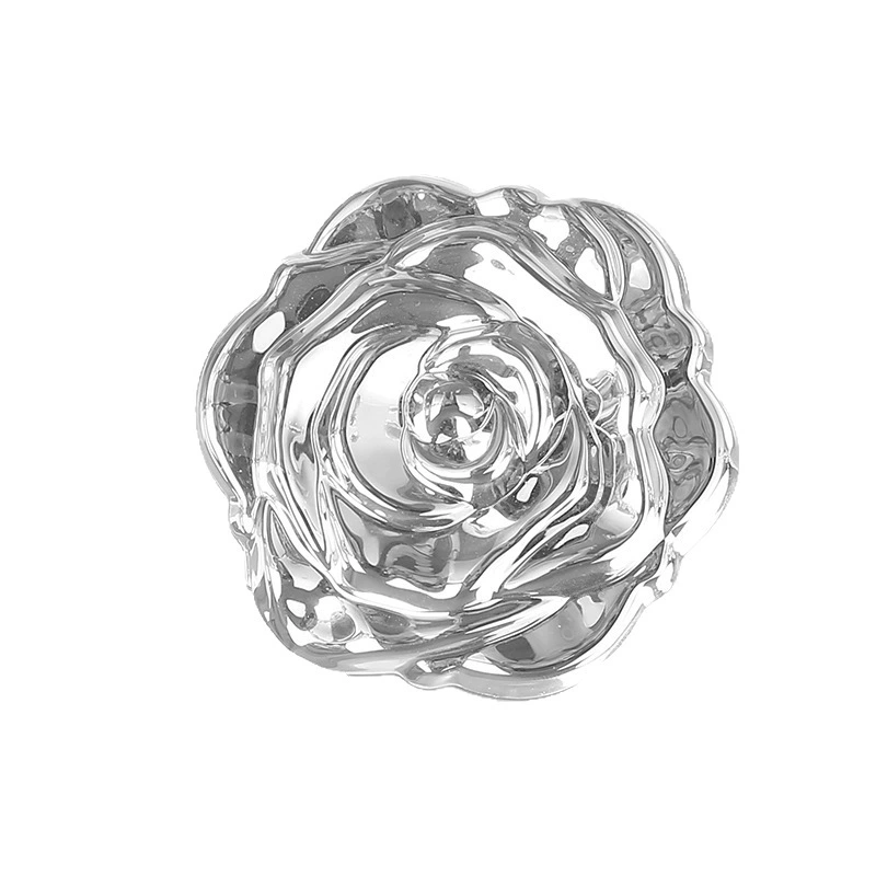 Folding round handheld table mirror, new collection, roses
