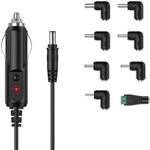 跨境點煙器插頭線12V1.2A點煙器轉DC插頭車充彈簧車載彈弓電源線