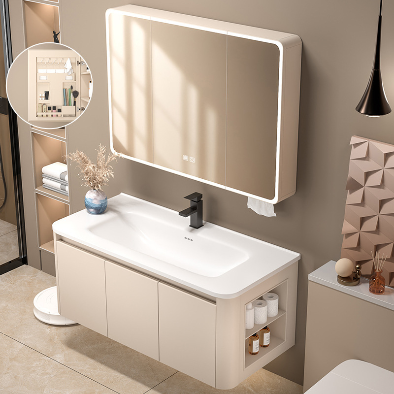 スペースアルミハニカムアークバスルームキャビネットサイドキャビネット洗面台組み合わせトイレ洗面台洗濯一体型セラミック|undefined