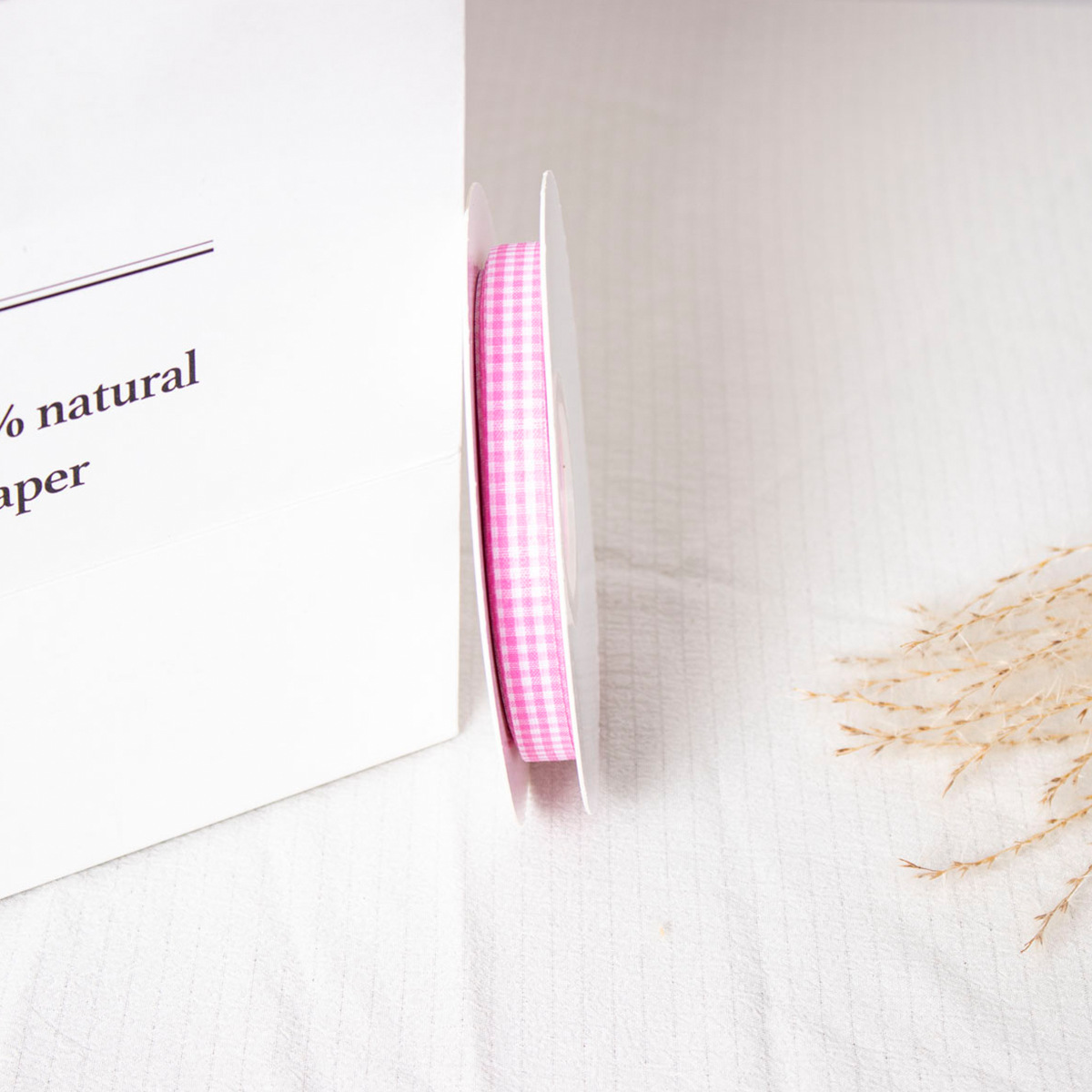 Doble cara cuadrícula cinta horneado embalaje cinta DIY adornos de cabello hechos a mano flores correa ramo correa material de decoración