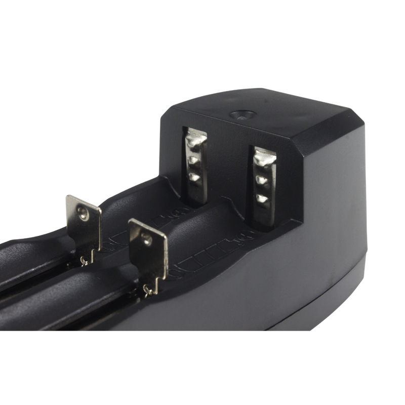 Rumen puntos brillantes cargador de dos ranuras 18650 batería 26650 asiento de carga de asiento de carga adaptador estándar europeo