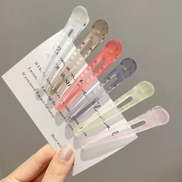 Wholesale frosted texture duckbill clip positioning clip pad hair root fluffy styling ins style bangs clip makeup side clip