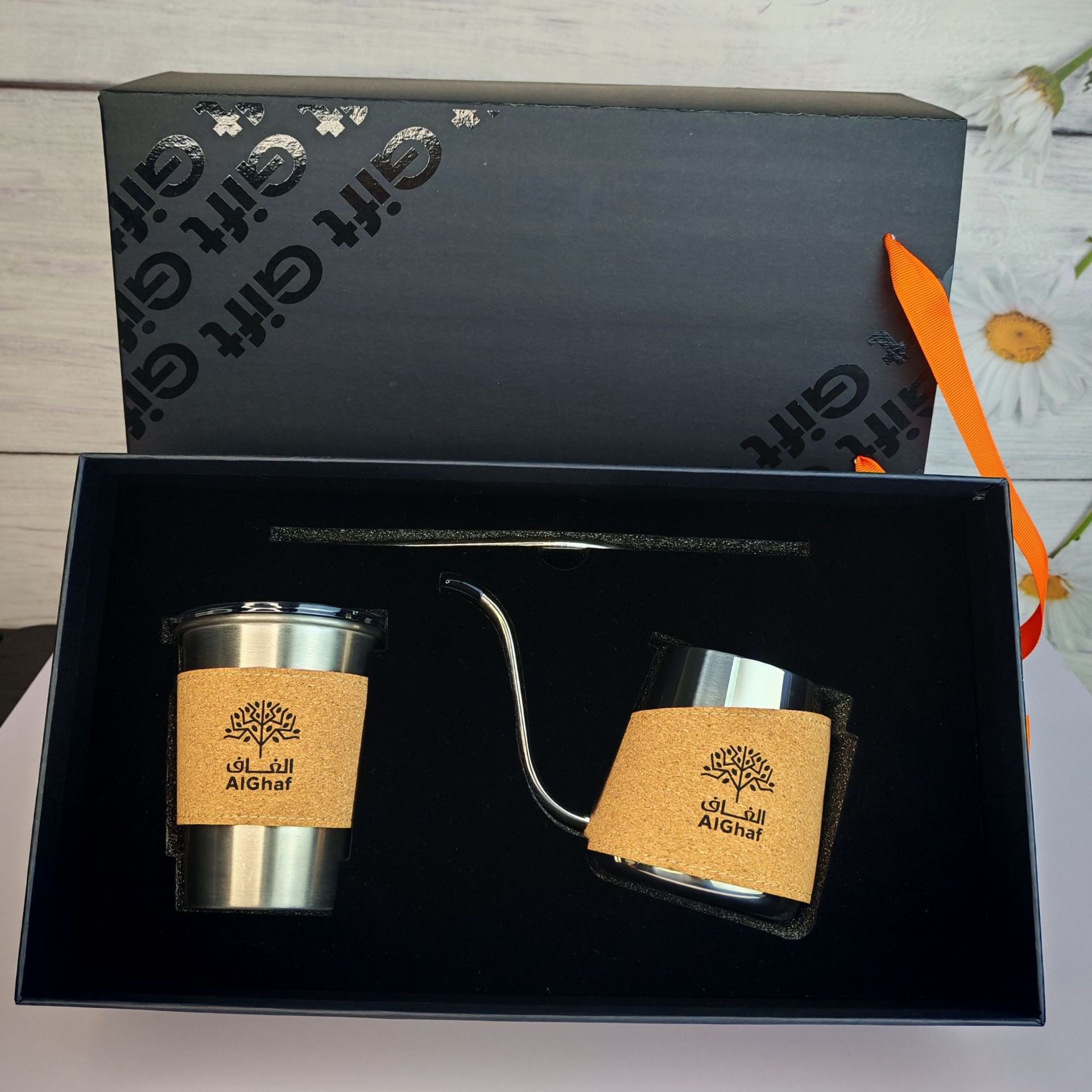 Caja de regalo de Año Nuevo para cafetera de café de alta calidad, taza de café de lujo ligera y de alta calidad