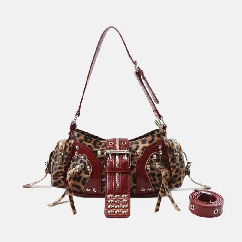 Leopard print red (shoulder strap)