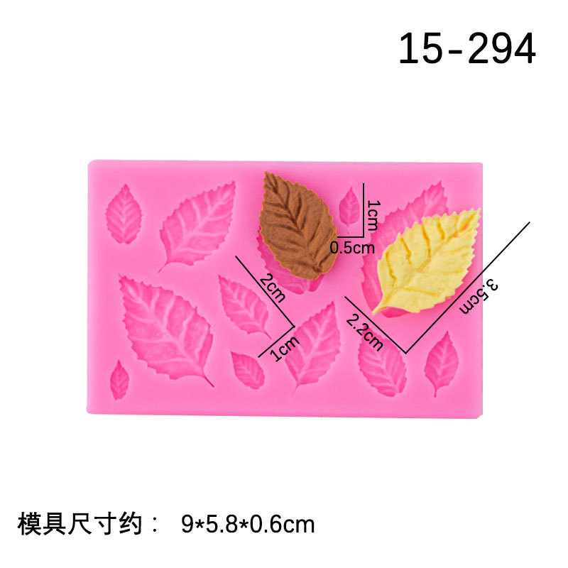 Fondant hojas de hoja de arce de chocolate hojas universales de silicona ritmo seco pastel de hornear punto occidental molde de silicona decorativo