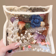 气质蝴蝶结电话线发圈女泡泡辫编发神器马尾扎头发绳2025新款头饰