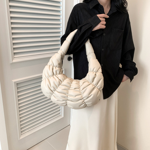 COS Croissant bag new underarm croissant bag fold cloud bag large capacity dumpling bag one shoulder half moon bag