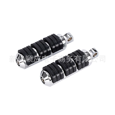 Suitable for Harley Xl883/1200 Dyna Fat Boy Softail Road King Guard Bar Footrests Chrome-Plated Foot Pedals (Motorcycle pedals)