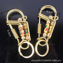 创意钥匙扣黄铜汽车钥匙扣小鸟匙扣男士挂件钥匙链DIY挂饰装饰