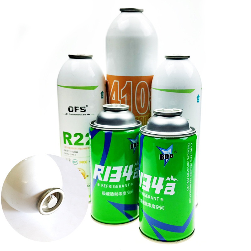 Herramientas de refrigerante R410a freón conjunto de aire acondicionado para automóviles más refrigerante R22 semillas de nieve de aire acondicionado doméstico líquido de flúor