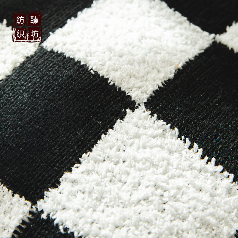 格子简约风针织抱枕 汽车沙发靠垫 床枕午休枕 拍照道具