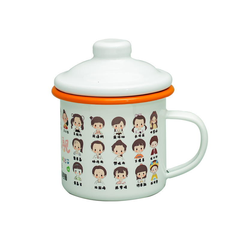 Taza de esmalte de hierro DiDi Avatar Temporada de graduación de jardín de infantes Regalo de cumpleaños Taza de cerámica conmemorativa de graduación