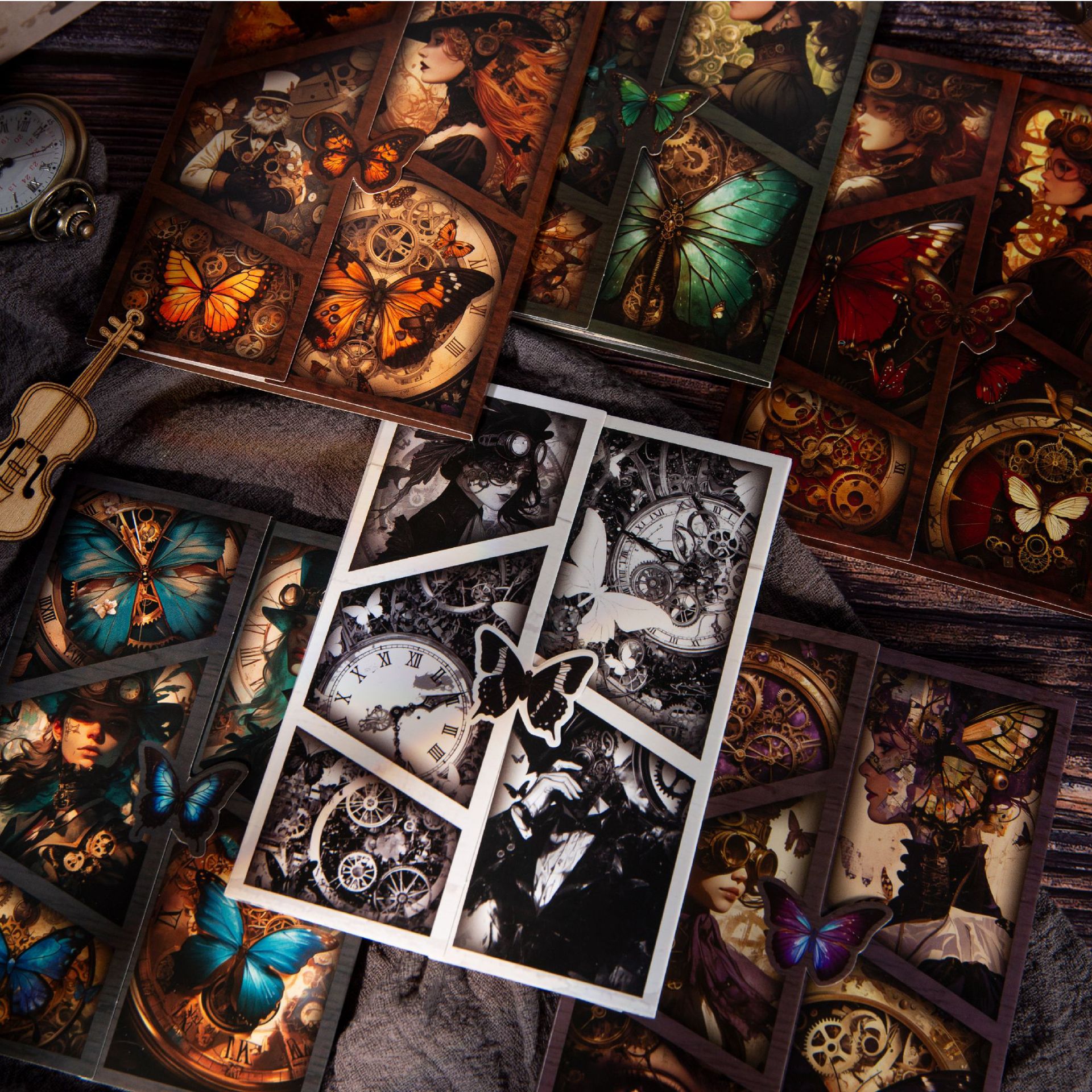 Dark Charm Shadow Material Paper Steam Butterfly Series and…