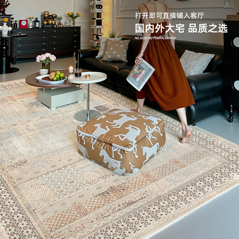 Alfombra de estilo nórdico, sala de estar para el hogar, alfombrilla de sentido avanzado personalizada