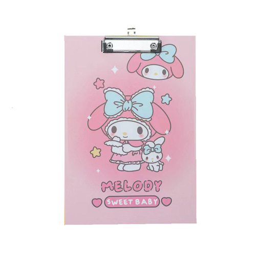 Sanrio A4 high-looking file folder board folder information folder multi-functional writing board book pad students write test papers
